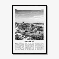Bratislava Print Black and White, Bratislava Wall Art, Bratislava Poster, Bratislava Photo, Bratislava Wall Décor, Slovakia, Pressburg