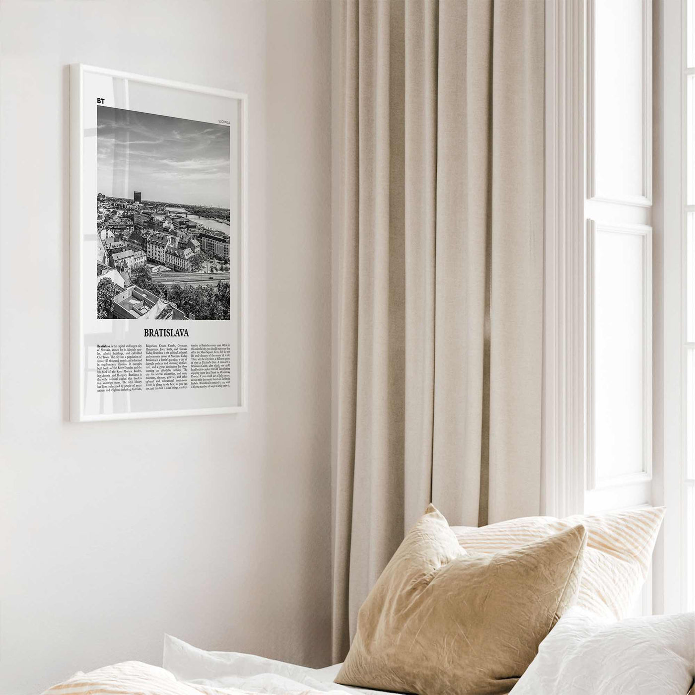 Bratislava Print Black and White, Bratislava Wall Art, Bratislava Poster, Bratislava Photo, Bratislava Wall Décor, Slovakia, Pressburg