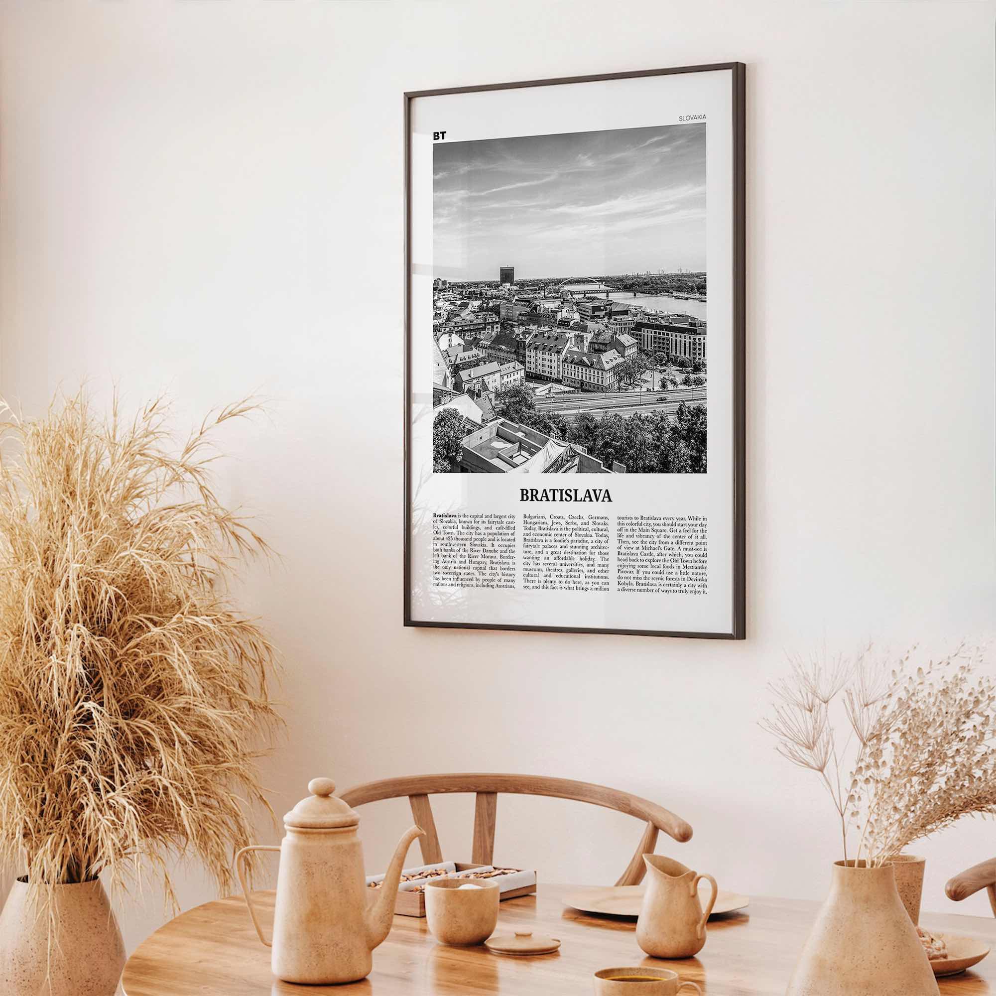 Bratislava Print Black and White, Bratislava Wall Art, Bratislava Poster, Bratislava Photo, Bratislava Wall Décor, Slovakia, Pressburg