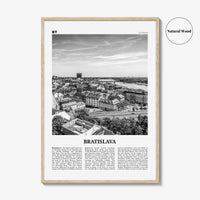 Bratislava Print Black and White, Bratislava Wall Art, Bratislava Poster, Bratislava Photo, Bratislava Wall Décor, Slovakia, Pressburg