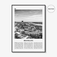 Bratislava Print Black and White, Bratislava Wall Art, Bratislava Poster, Bratislava Photo, Bratislava Wall Décor, Slovakia, Pressburg