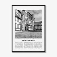 Braunschweig Print Black and White, Braunschweig Wall Art, Braunschweig Poster, Braunschweig Photo, Braunschweig Décor, Braunschweig Map