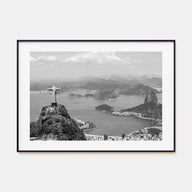 Brazil Landscape B&W Poster