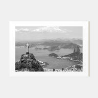 Brazil Landscape B&W Poster