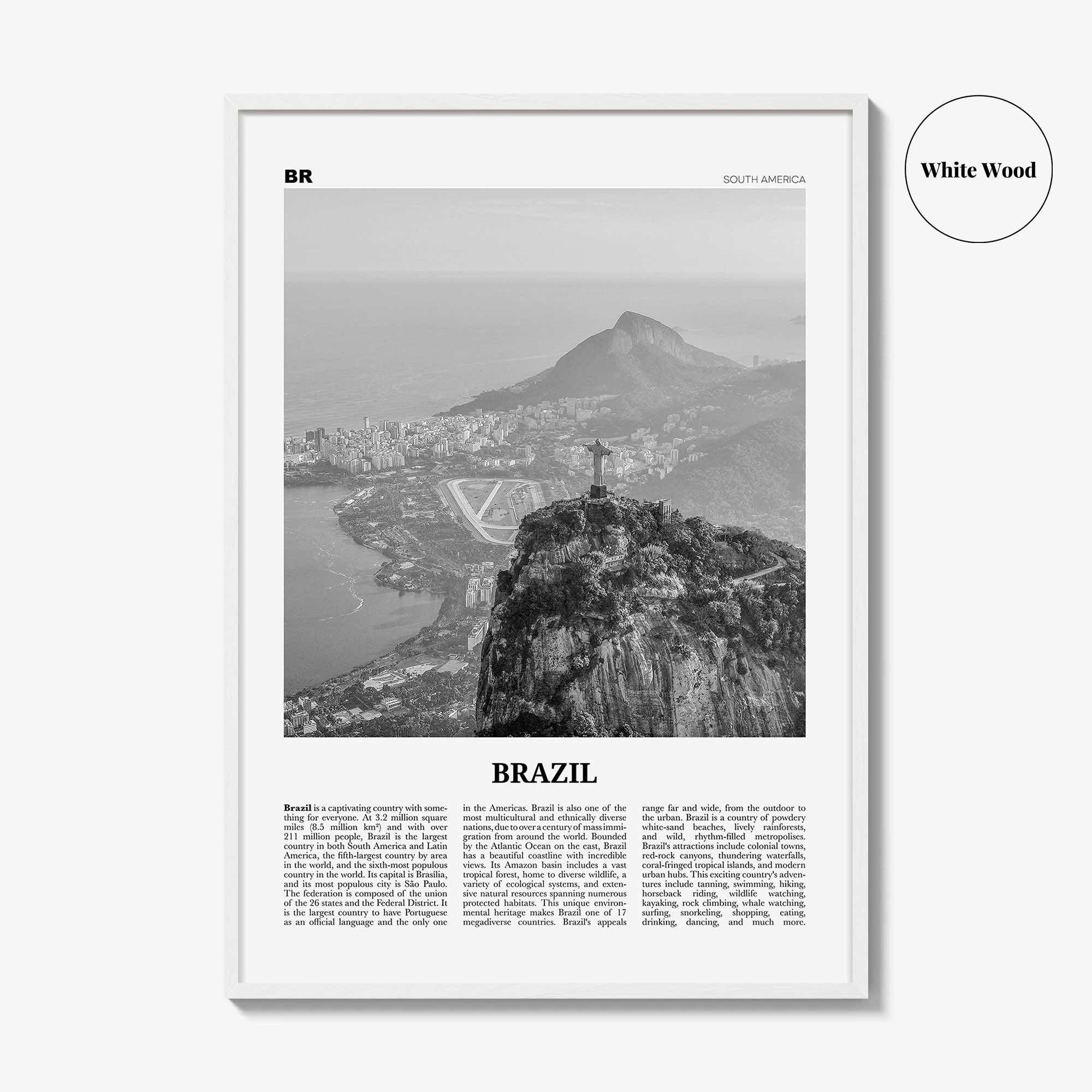 Brazil Print Black and White No 1, Brazil Wall Art, Brazil Poster, Brazil Photo, Brazil Wall Decor, Brasil, Brasília, São Paulo, America