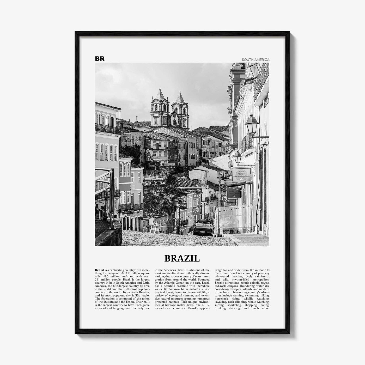 Brazil Print Black and White No 3, Brazil Wall Art, Brazil Poster, Brazil Photo, Brazil Wall Decor, Brasil, Brasília, São Paulo