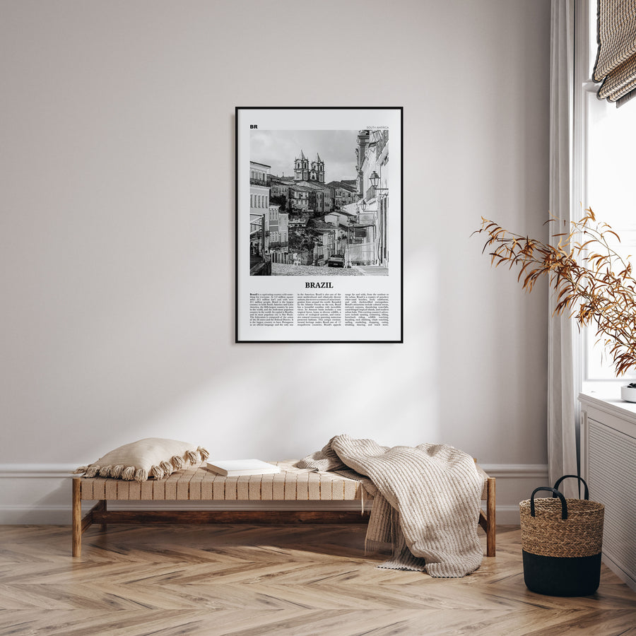 Brazil Travel B&W No 3 Poster