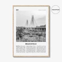 Brazzaville Print Black and White, Brazzaville Wall Art, Brazzaville Poster, Brazzaville Photo, Brazzaville Wall Décor, Kintamo, Mfoa, Congo