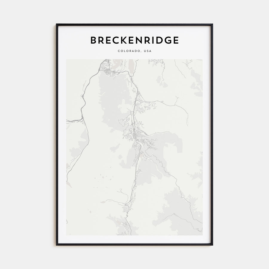 Breckenridge Map Portrait Poster