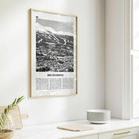 Breckenridge Print Black and White, Breckenridge Wall Art, Breckenridge Poster, Breckenridge Photo, Breckenridge Wall Décor, Colorado, USA