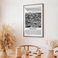 Breckenridge Print Black and White, Breckenridge Wall Art, Breckenridge Poster, Breckenridge Photo, Breckenridge Wall Décor, Colorado, USA