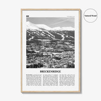 Breckenridge Print Black and White, Breckenridge Wall Art, Breckenridge Poster, Breckenridge Photo, Breckenridge Wall Décor, Colorado, USA