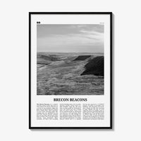 Brecon Beacons Print Black and White, Brecon Beacons Wall Art, Brecon Beacons Poster, Brecon Beacons Photo, Brecon Beacons Décor, Wales