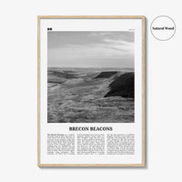 Brecon Beacons Print Black and White, Brecon Beacons Wall Art, Brecon Beacons Poster, Brecon Beacons Photo, Brecon Beacons Décor, Wales