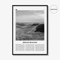 Brecon Beacons Print Black and White, Brecon Beacons Wall Art, Brecon Beacons Poster, Brecon Beacons Photo, Brecon Beacons Décor, Wales
