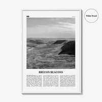 Brecon Beacons Print Black and White, Brecon Beacons Wall Art, Brecon Beacons Poster, Brecon Beacons Photo, Brecon Beacons Décor, Wales