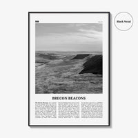 Brecon Beacons Print Black and White, Brecon Beacons Wall Art, Brecon Beacons Poster, Brecon Beacons Photo, Brecon Beacons Décor, Wales