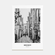 Bremen Portrait B&W Poster
