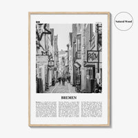 Bremen Print Black and White, Bremen Wall Art, Bremen Poster, Bremen Photo, Bremen Wall Décor, Germany, Deutschland