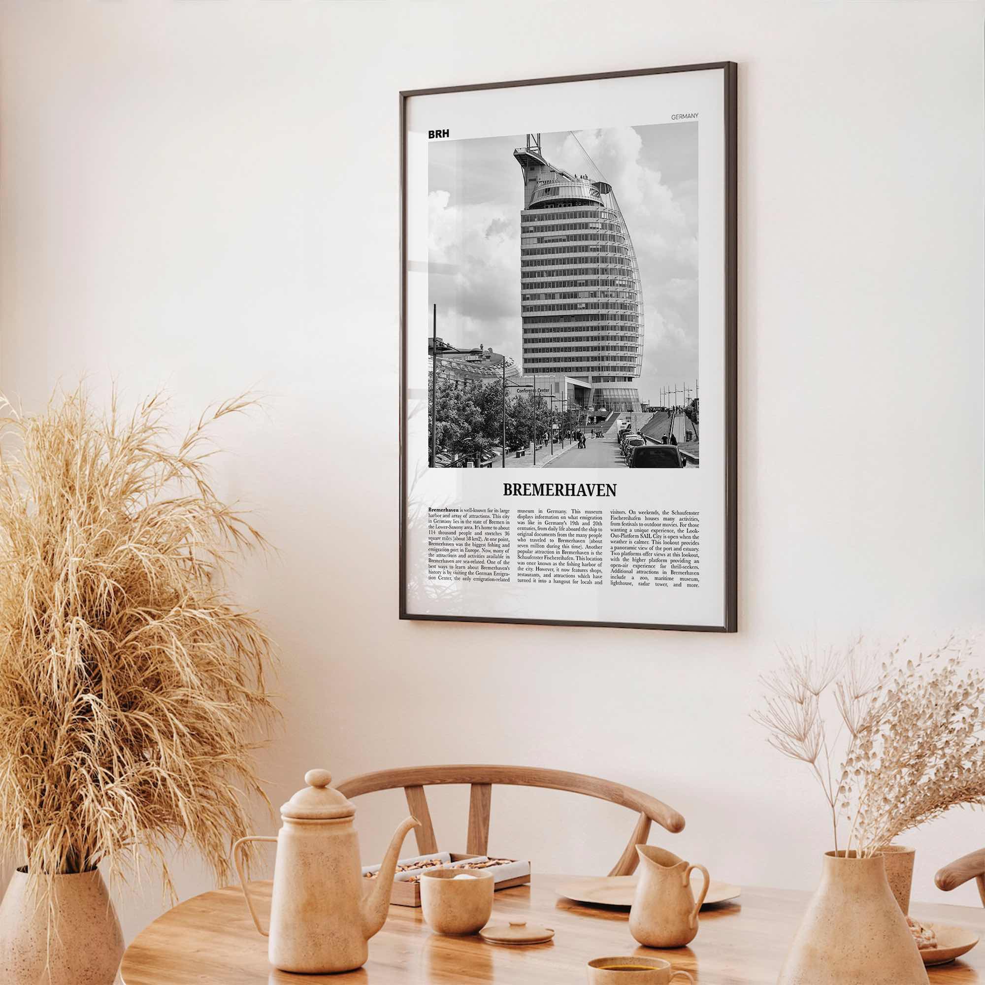 Bremerhaven Print Black and White, Bremerhaven Wall Art, Bremerhaven Poster, Bremerhaven Photo, Bremerhaven Wall Décor, Bremerhaven Map,