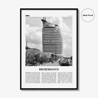 Bremerhaven Print Black and White, Bremerhaven Wall Art, Bremerhaven Poster, Bremerhaven Photo, Bremerhaven Wall Décor, Bremerhaven Map,
