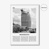 Bremerhaven Print Black and White, Bremerhaven Wall Art, Bremerhaven Poster, Bremerhaven Photo, Bremerhaven Wall Décor, Bremerhaven Map,