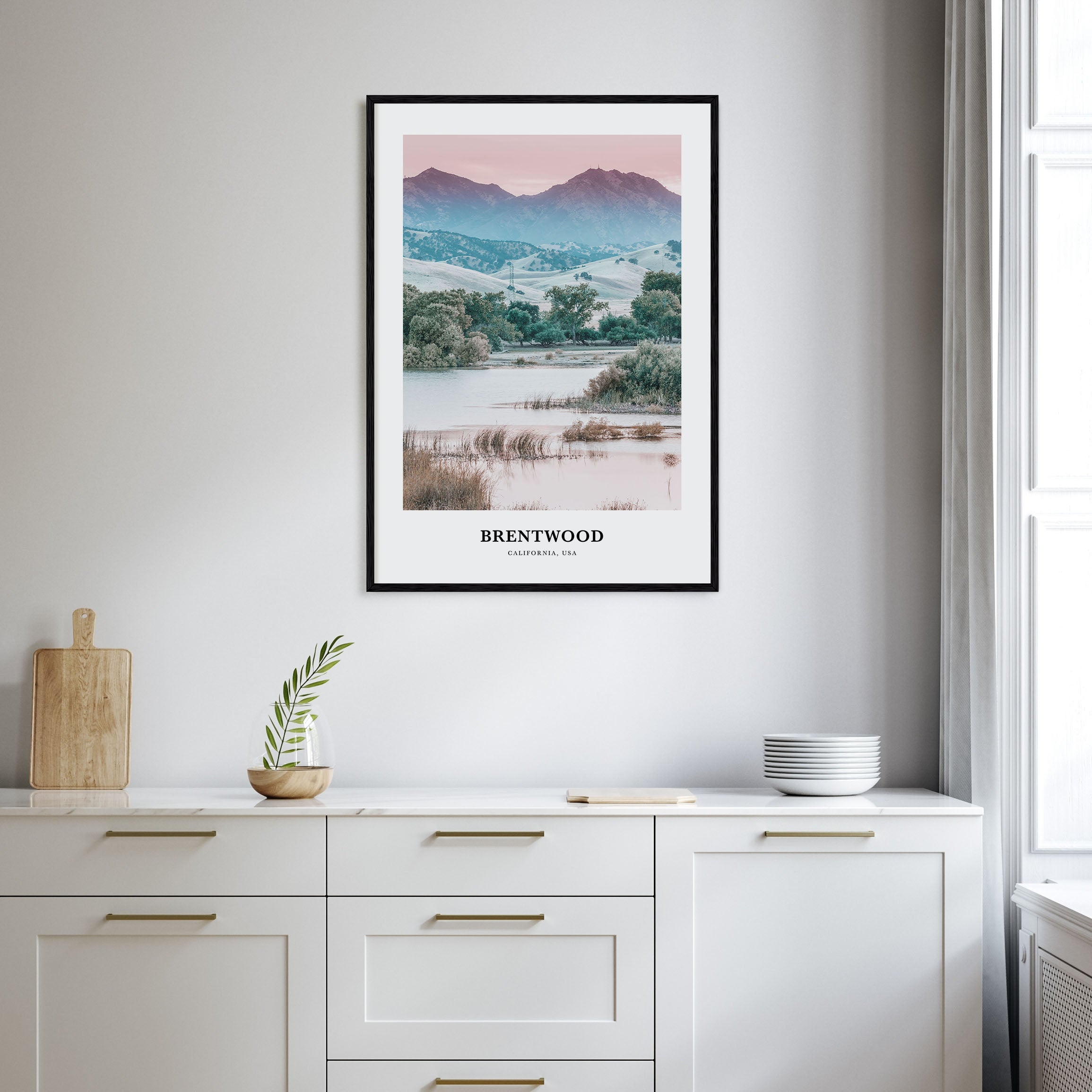 Brentwood Portrait Color Poster