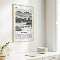 Brentwood Print Black and White, Brentwood Wall Art, Brentwood Poster, Brentwood Photo, Brentwood Wall Décor, California, USA, United States