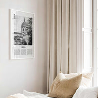 Brescia Print Black and White, Brescia Wall Art, Brescia Poster, Brescia Photo, Brescia Wall Décor, Brescia Map, Italy