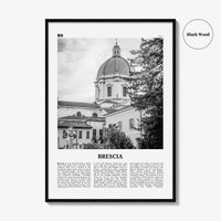 Brescia Print Black and White, Brescia Wall Art, Brescia Poster, Brescia Photo, Brescia Wall Décor, Brescia Map, Italy