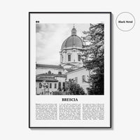 Brescia Print Black and White, Brescia Wall Art, Brescia Poster, Brescia Photo, Brescia Wall Décor, Brescia Map, Italy