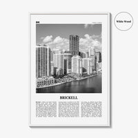 Brickell Print Black and White, Brickell Wall Art, Brickell Poster, Brickell Photo, Brickell Wall Décor, Brickell Map, Miami, Florida