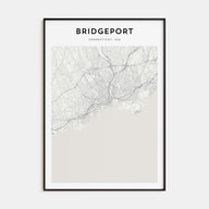 Bridgeport Map Portrait Poster