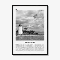 Bridgeport Print Black and White, Bridgeport Wall Art, Bridgeport Poster, Bridgeport Photo, Bridgeport Décor, Bridgeport Map Connecticut USA