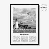 Bridgeport Print Black and White, Bridgeport Wall Art, Bridgeport Poster, Bridgeport Photo, Bridgeport Décor, Bridgeport Map Connecticut USA