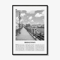 Bridgetown Print Black and White, Bridgetown Wall Art, Bridgetown Poster, Bridgetown Photo, Bridgetown Wall Décor, Bridgetown Map, Barbados