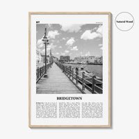 Bridgetown Print Black and White, Bridgetown Wall Art, Bridgetown Poster, Bridgetown Photo, Bridgetown Wall Décor, Bridgetown Map, Barbados