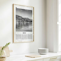 Brienz Print Black and White, Brienz Wall Art, Brienz Poster, Brienz Photo, Brienz Wall Décor, Brienz Map, Switzerland