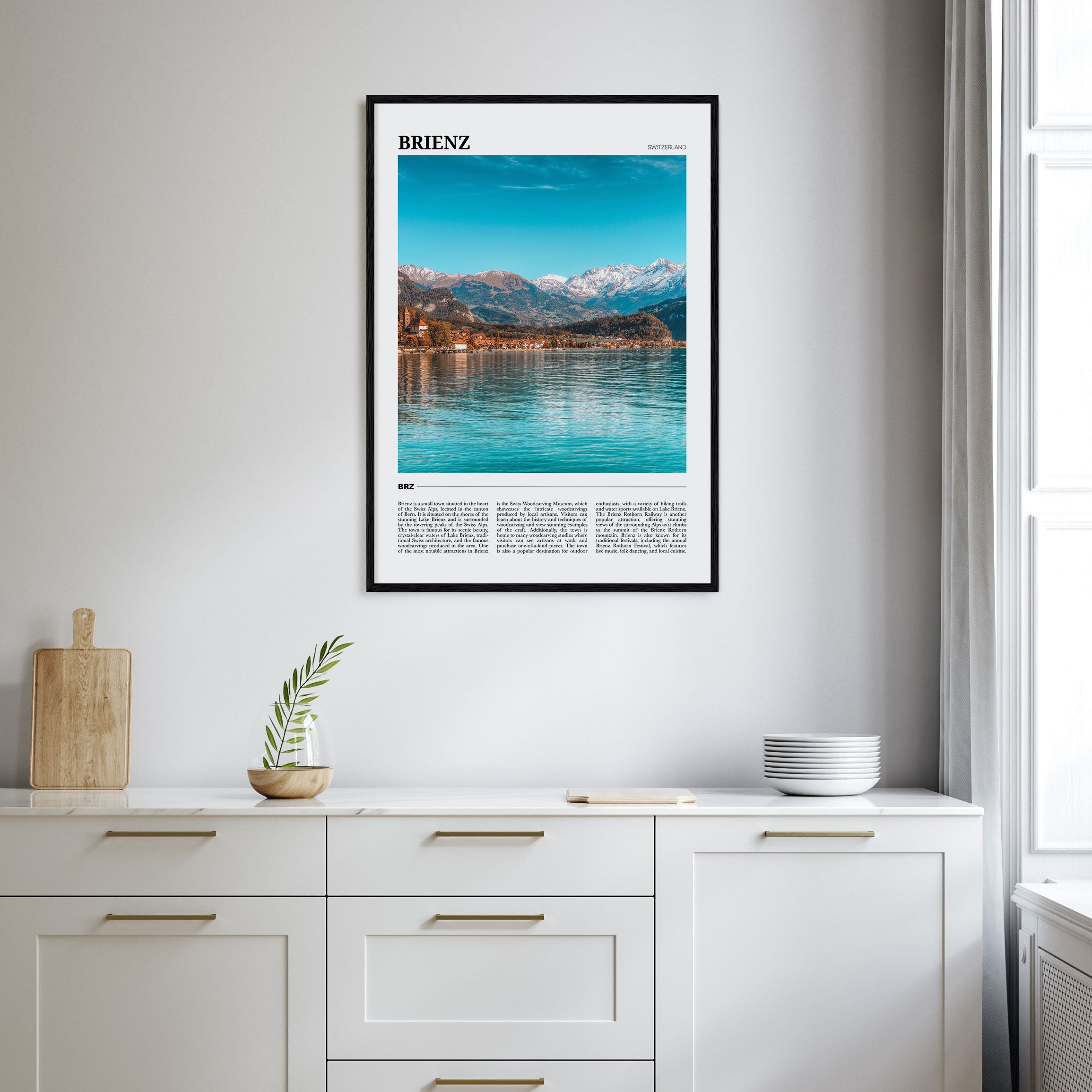 Brienz Travel Color Poster