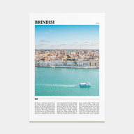 Brindisi Travel Color Poster