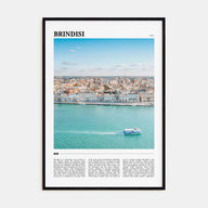 Brindisi Travel Color Poster