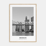 Brisbane Portrait B&W No 1 Poster