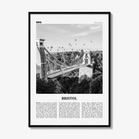 Bristol Print Black and White No 1, Bristol Wall Art, Bristol Poster, Bristol Photo, Bristol Wall Decor, England, UK, United Kingdom