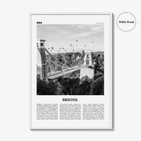 Bristol Print Black and White No 1, Bristol Wall Art, Bristol Poster, Bristol Photo, Bristol Wall Decor, England, UK, United Kingdom