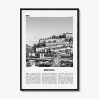 Bristol Print Black and White No 2, Bristol Wall Art, Bristol Poster, Bristol Photo, Bristol Wall Decor, England, UK, United Kingdom