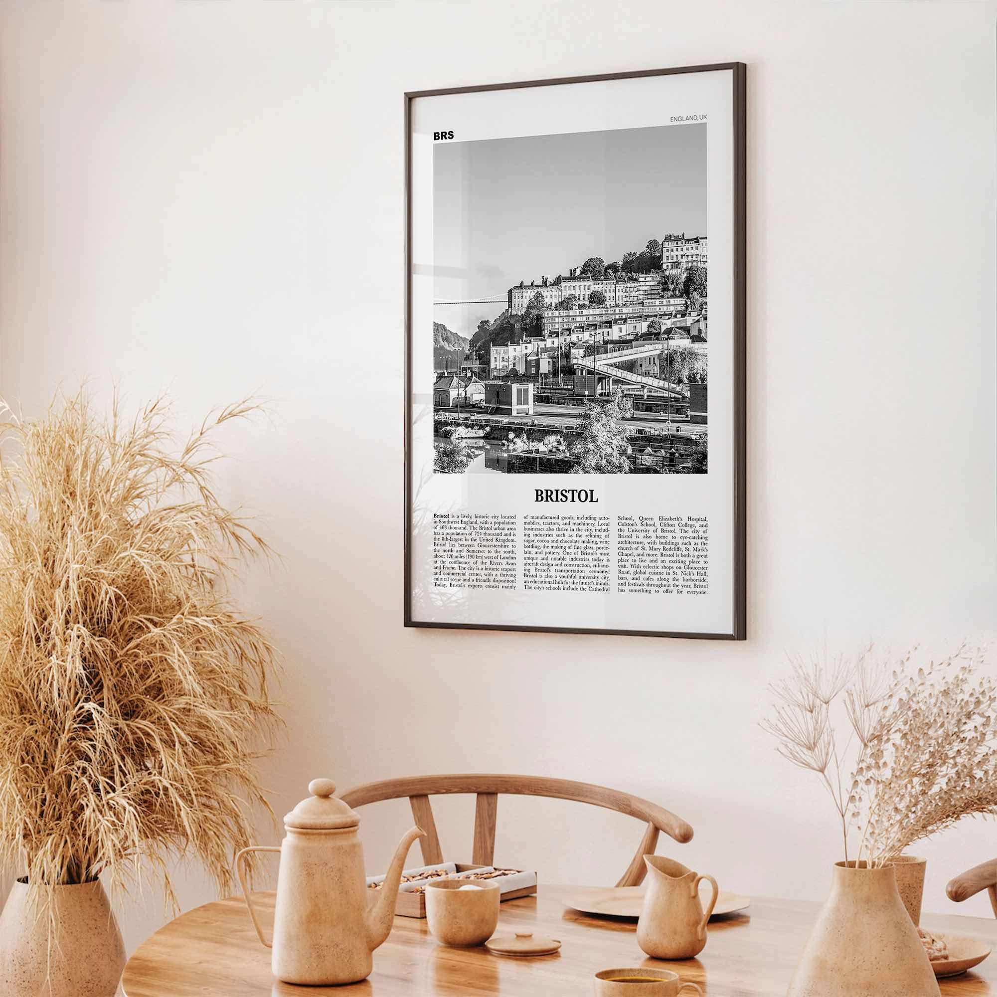 Bristol Print Black and White No 2, Bristol Wall Art, Bristol Poster, Bristol Photo, Bristol Wall Decor, England, UK, United Kingdom