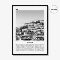 Bristol Print Black and White No 2, Bristol Wall Art, Bristol Poster, Bristol Photo, Bristol Wall Decor, England, UK, United Kingdom