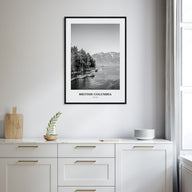 British Columbia Portrait B&W Poster