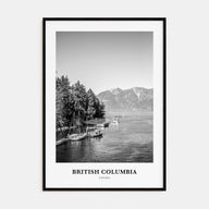 British Columbia Portrait B&W Poster