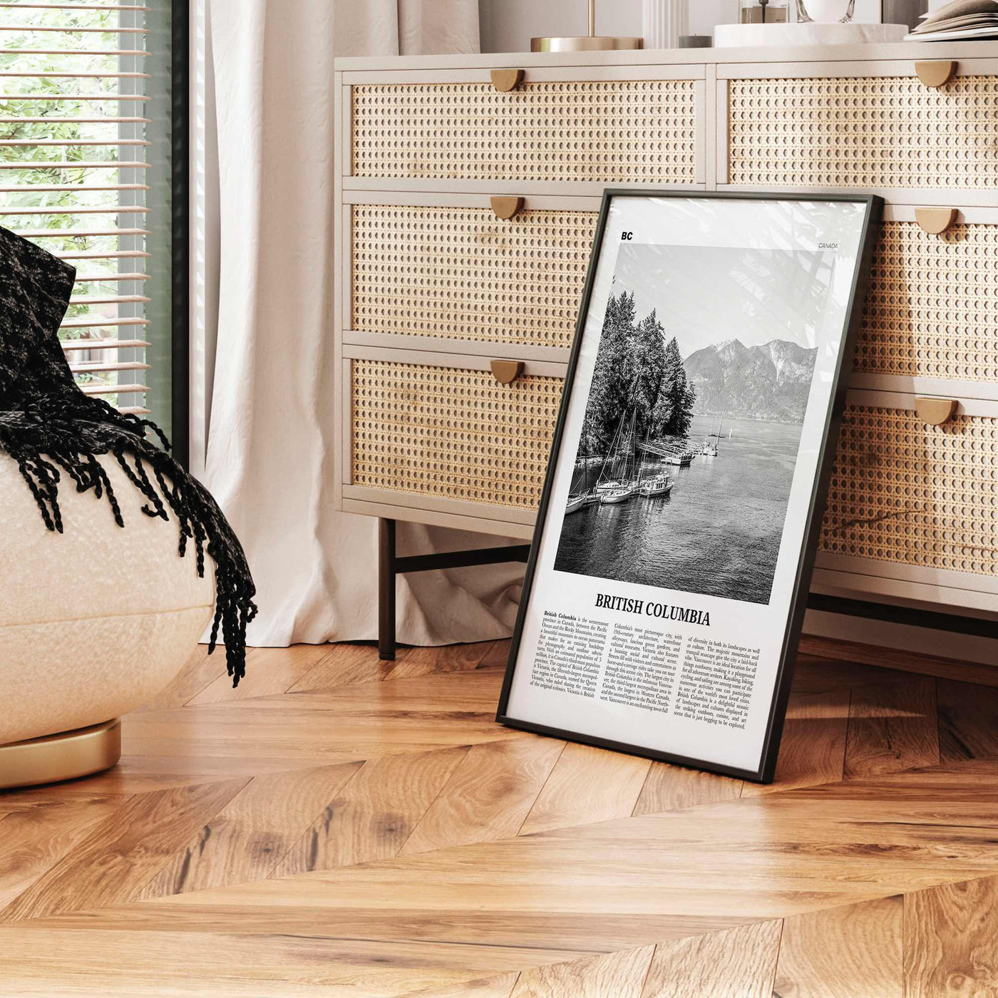 British Columbia Print Black and White, British Columbia Wall Art, British Columbia Poster, British Columbia, Canada, Victoria, Vancouver